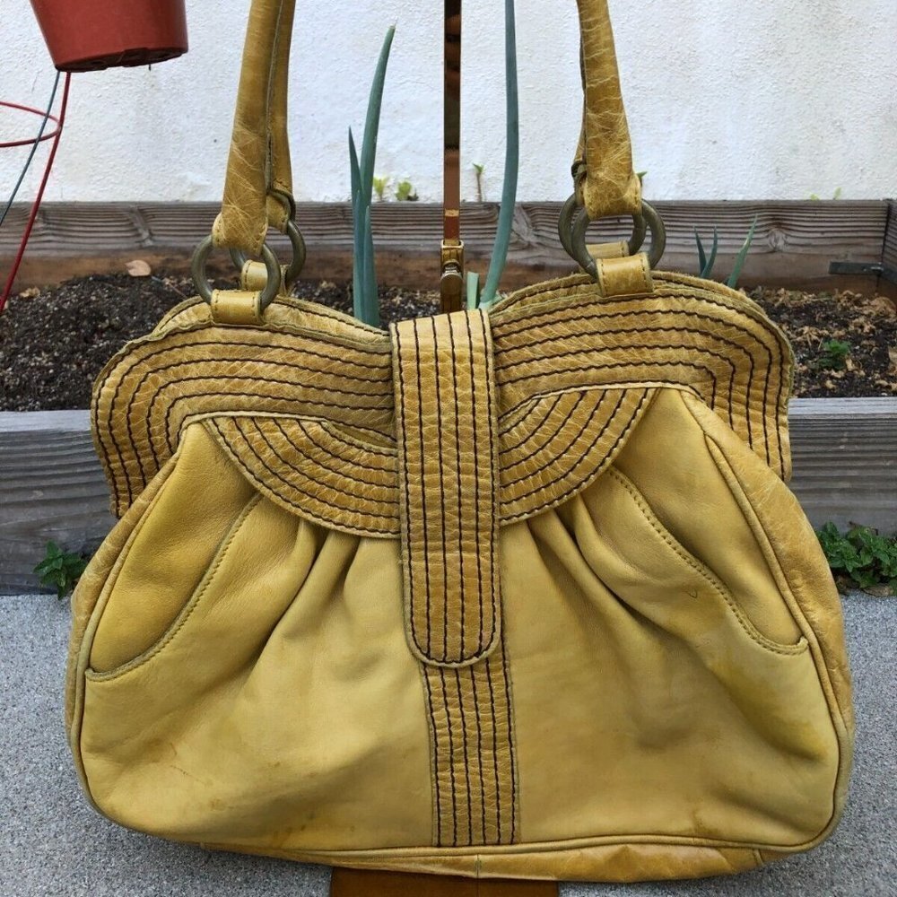 LUCKY PENNY ANTHROPOLOGIE Hobo Slouch Purse Women's Hand Bag Shoulder Ye…​​